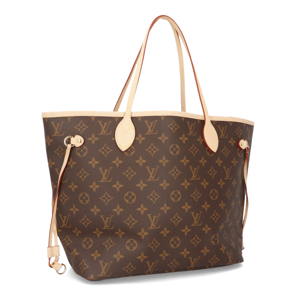 Louis Vuitton Neverfull MM Brown Monogram Canvas Cowhide