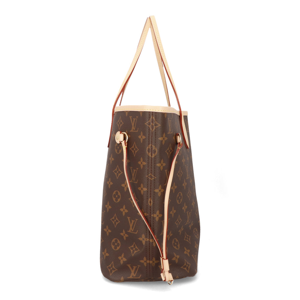 Louis Vuitton Neverfull MM Brown Monogram Canvas Cowhide