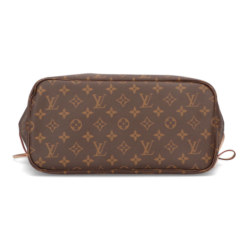 Louis Vuitton Neverfull MM Brown Monogram Canvas Cowhide