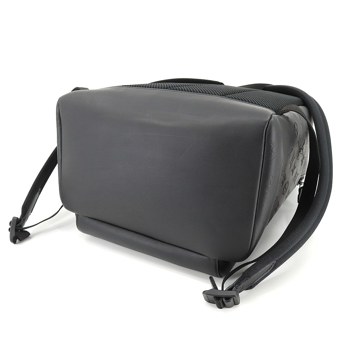 Louis Vuitton Monogram Shadow Racer Backpack Leather Black