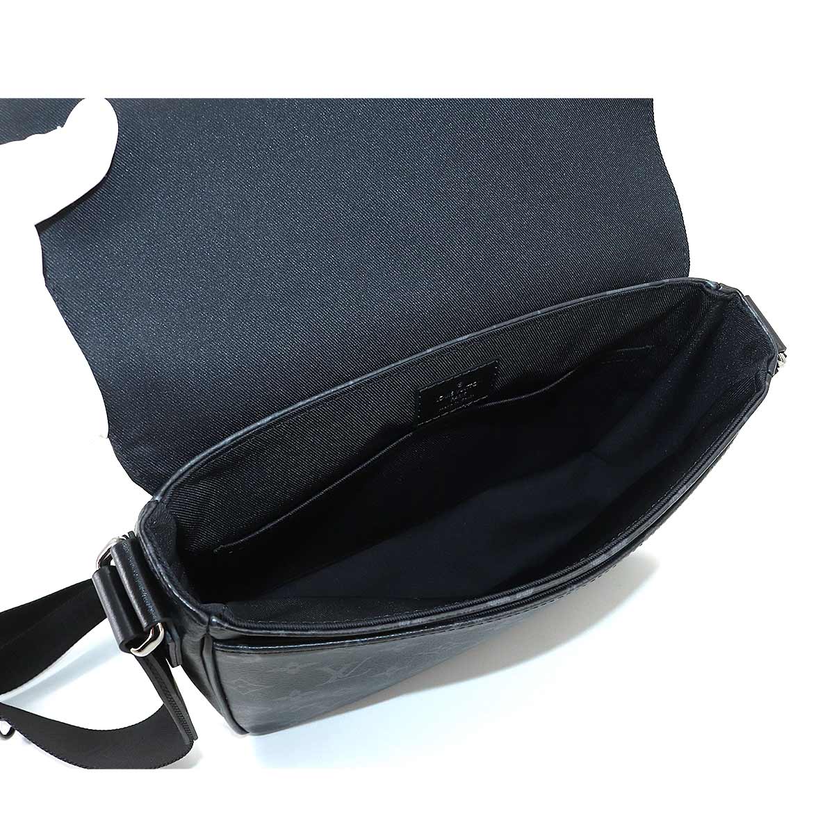 Louis Vuitton Monogram Eclipse District PM Shoulder Bag Black