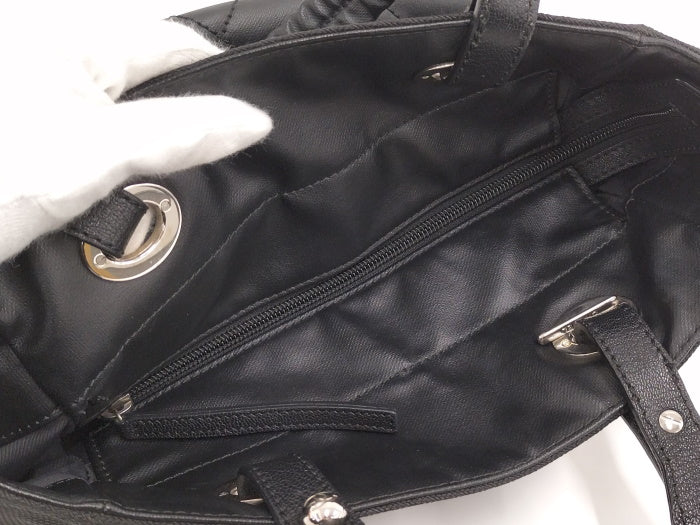 Chanel Tote Bag Paris Biarritz PM Leather Black