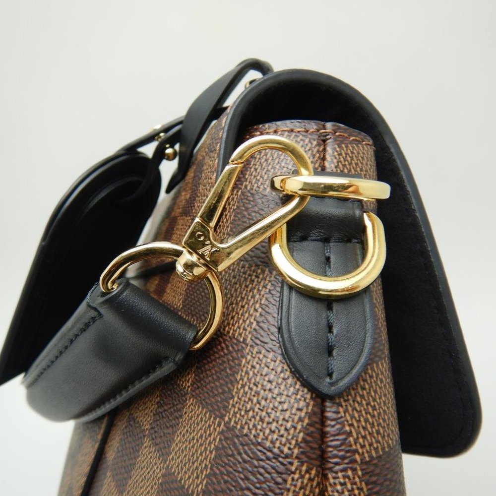 Louis Vuitton Damier Beaubourg Ebene Shoulder Bag Brown
