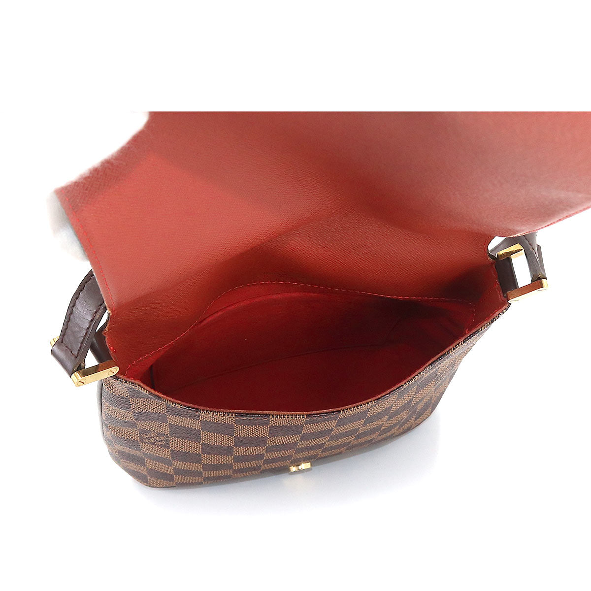 Louis Vuitton Damier M tte Salsa Long Shoulder Bag Ebene Gold Hardware
