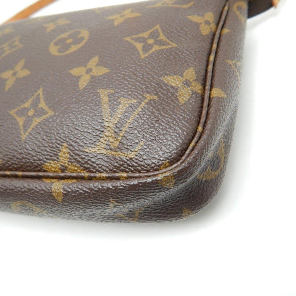 Louis Vuitton Monogram Pochette Accessoire Brown Accessory Pouch