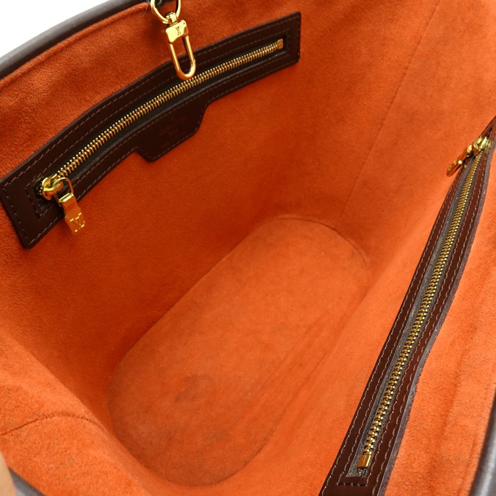 Louis Vuitton Damier Manosque PM Ebene Tote Bag Brown