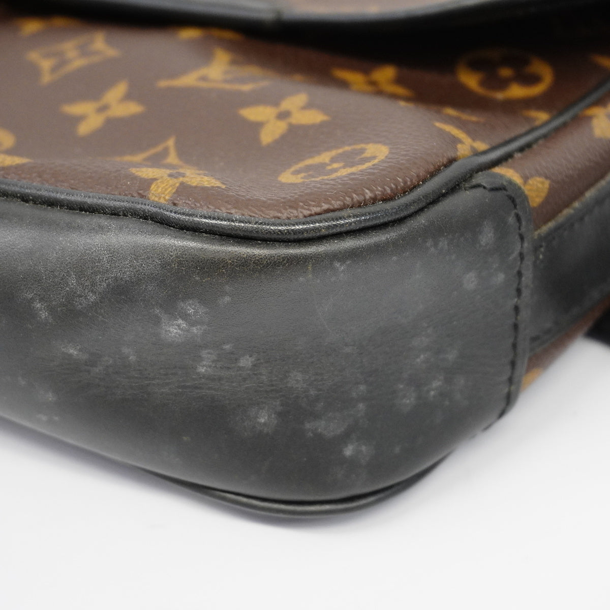 Louis Vuitton Shoulder Bag Monogram Macassar Bus PM