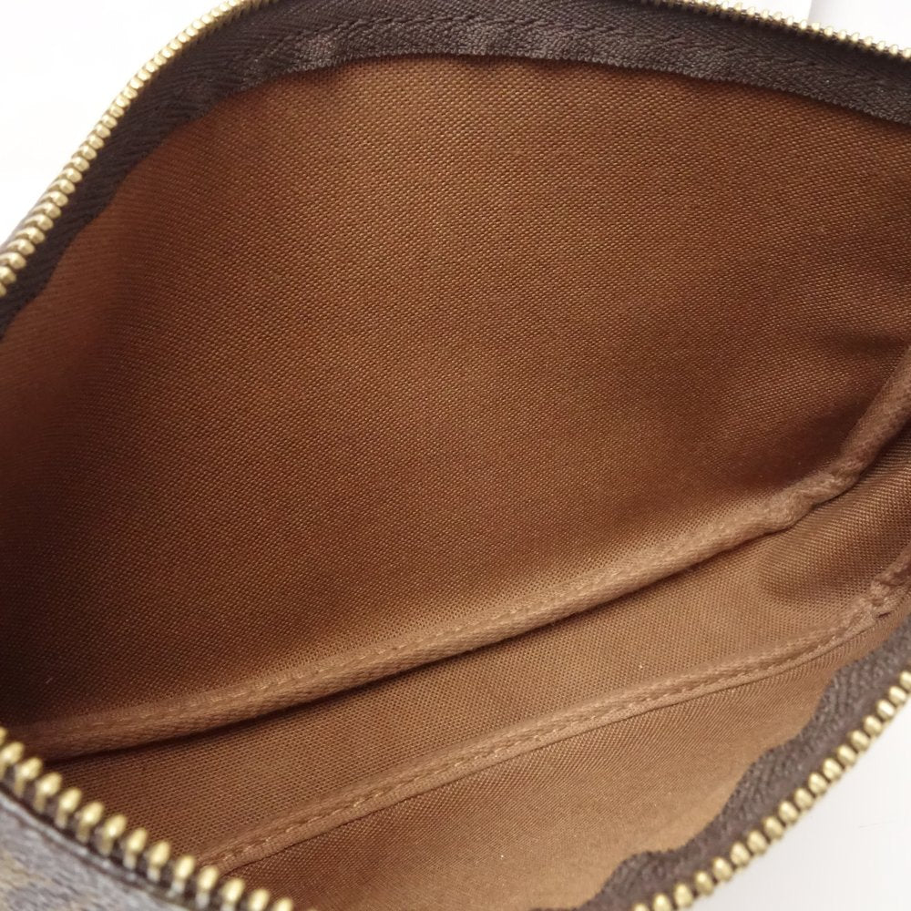 Louis Vuitton Monogram Pochette Accessoire Handbag Brown