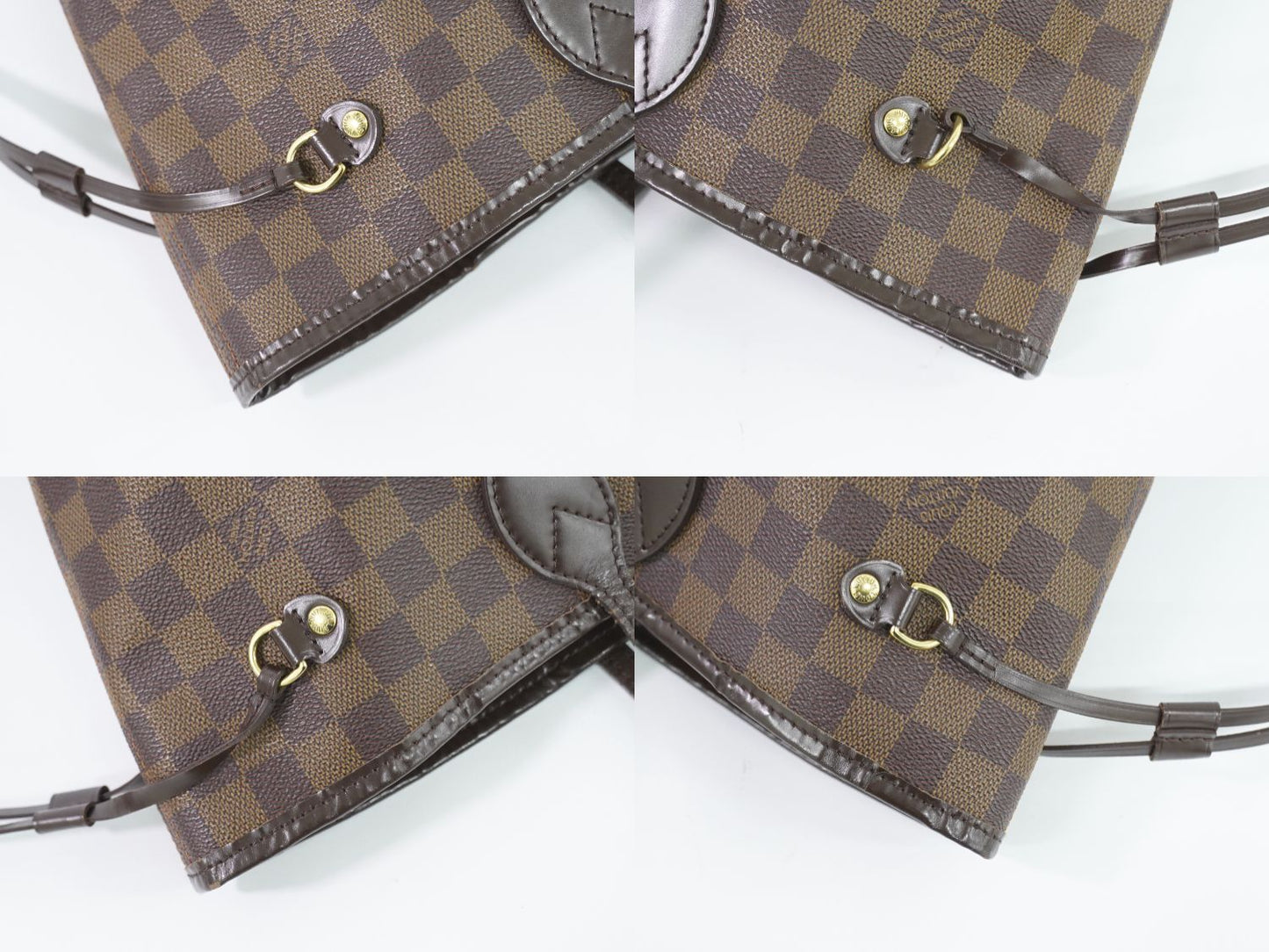 Louis Vuitton Neverfull MM Damier Ebene Tote Bag Shoulder Bag