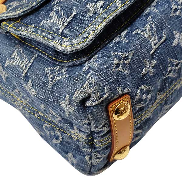 Louis Vuitton Baggy PM Monogram Denim Shoulder Bag Blue