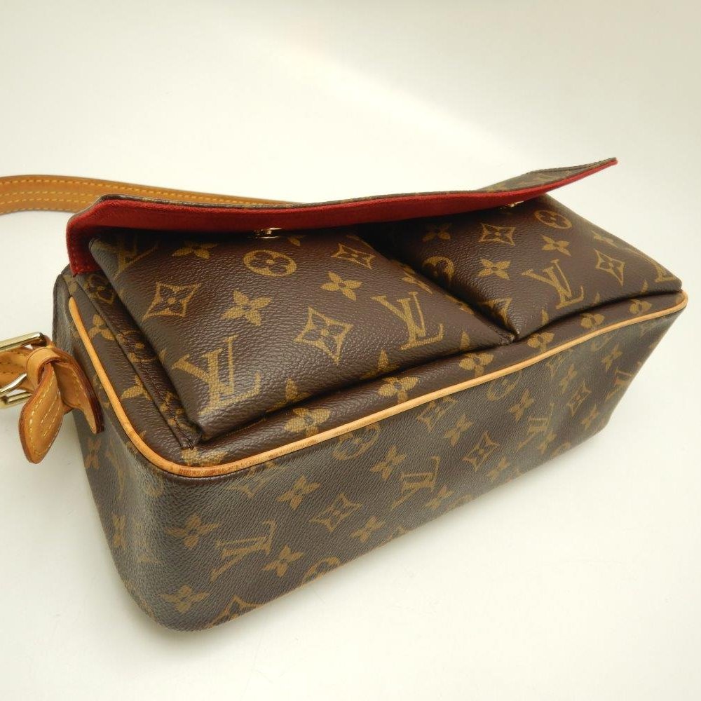 Louis Vuitton  Monogram Viva Cite MM Brown Shoulder Bag