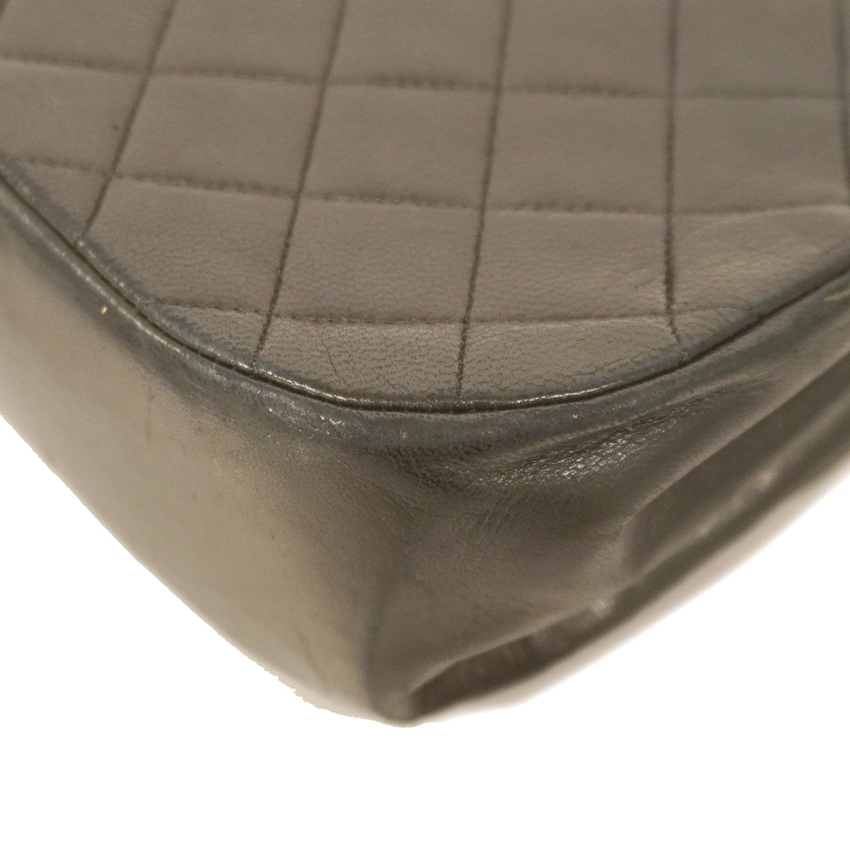 Chanel Shoulder Bag Matelasse Lambskin Black