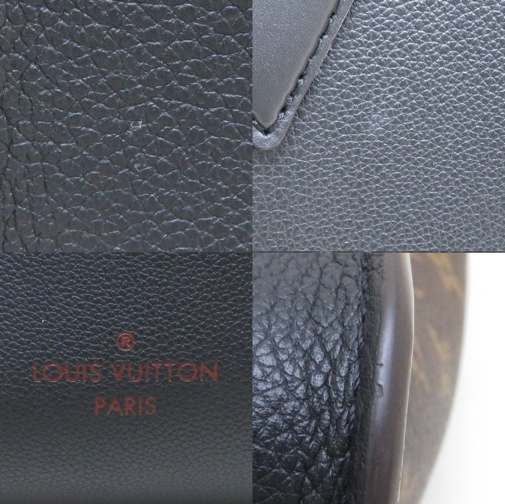 Louis Vuitton On My Side MM Calf Monogram Noir Tote Bag