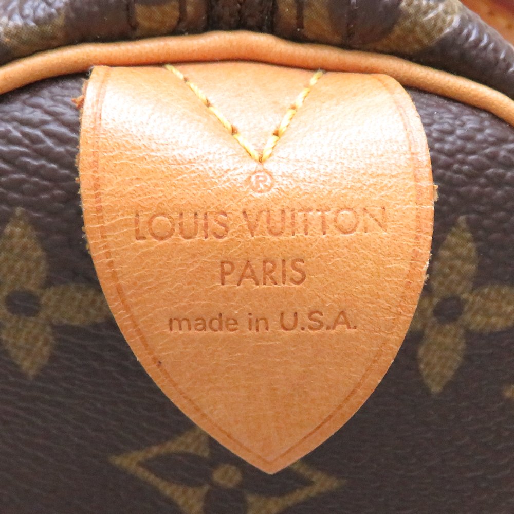 Louis Vuitton Monogram Speedy 25 Brown Boston Bag