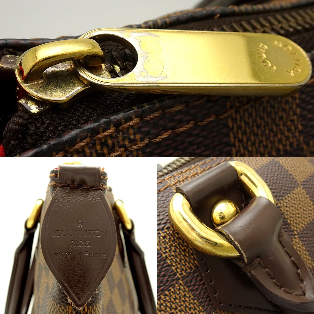Louis Vuitton Damier Saleya PM Ebene Tote Bag Brown