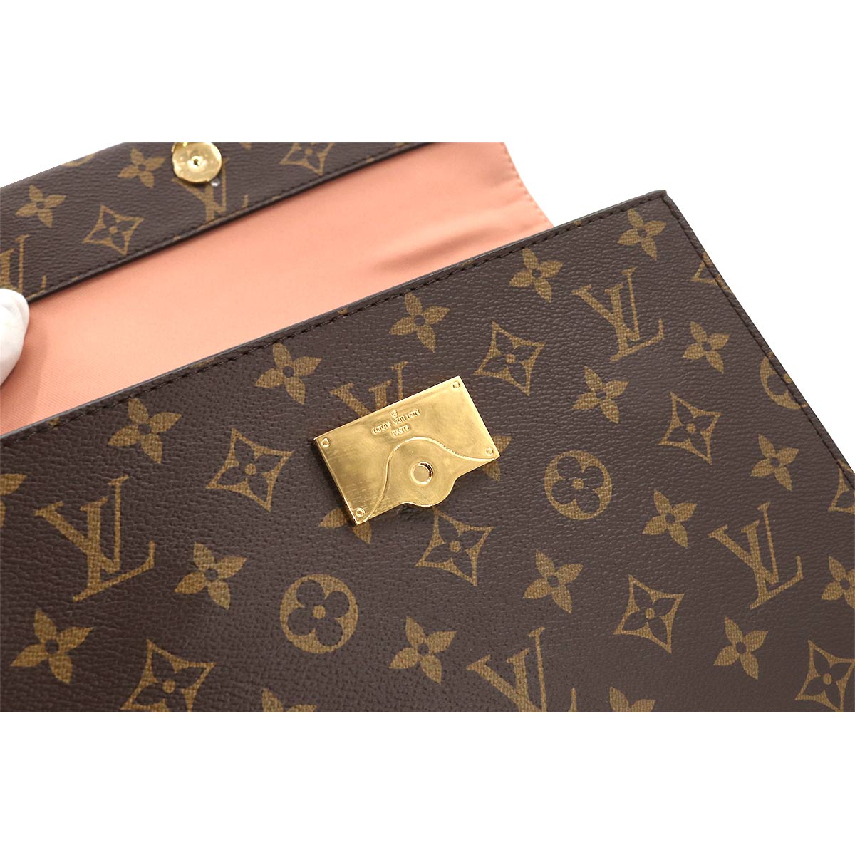 Louis Vuitton Monogram Cluny BB 2 Way Hand Shoulder Bag Vieux Rose