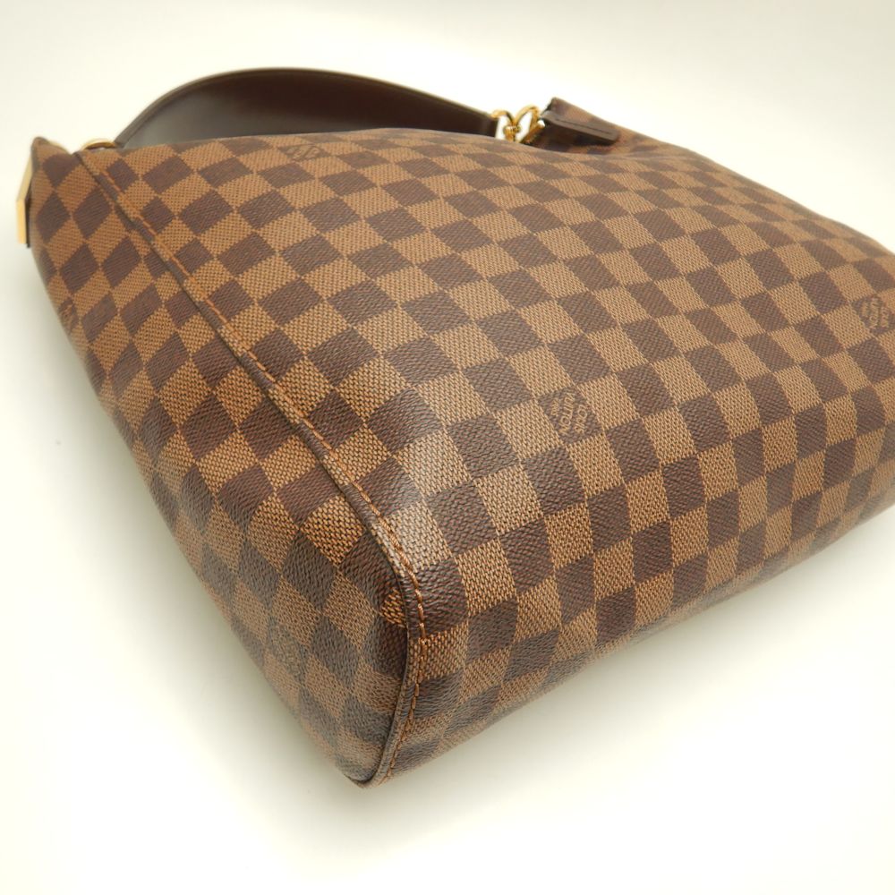 Louis Vuitton Portobello PM Damier Shoulder Bag Brown