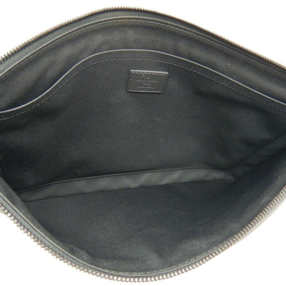 Louis Vuitton Clutch Document Monogram Black
