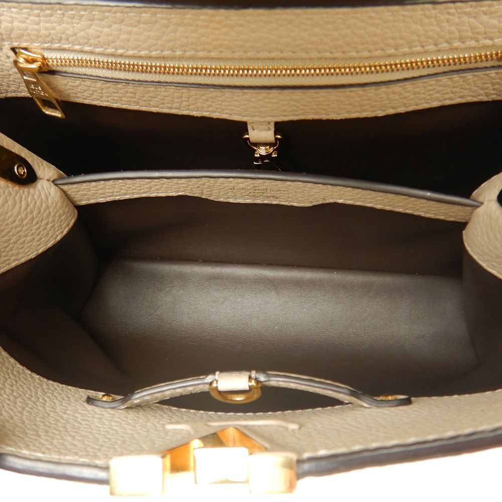 Louis Vuitton Capucines BB Shoulder Bag Taurillon Galle
