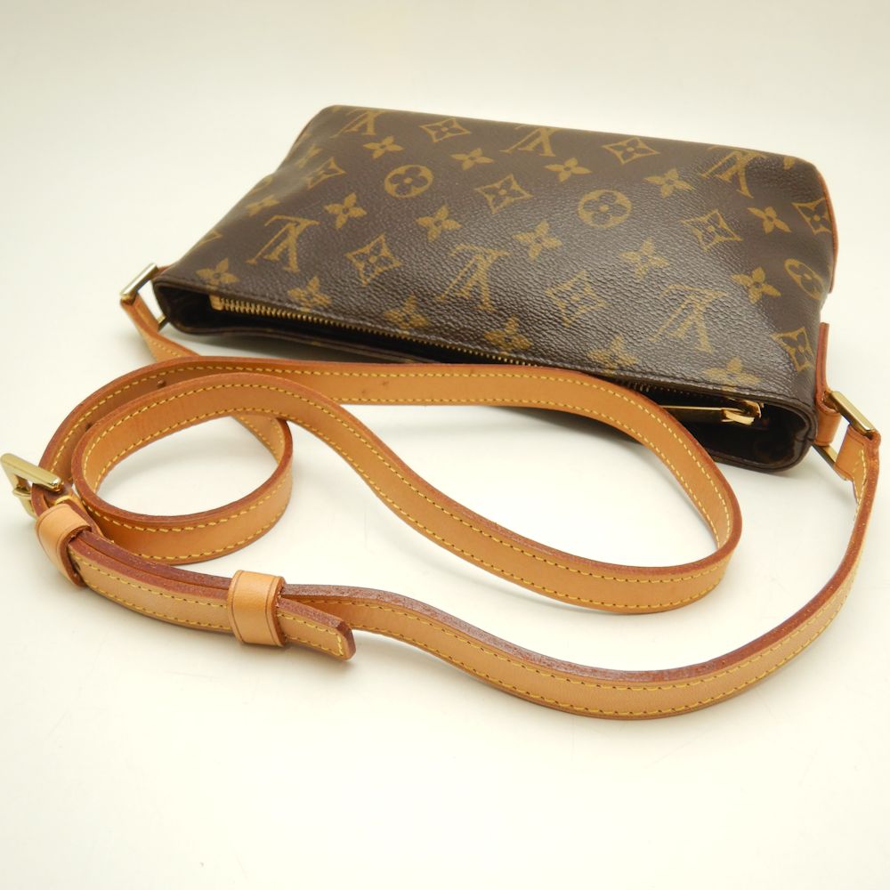 Louis Vuitton Monogram Trotter Shoulder Bag Brown