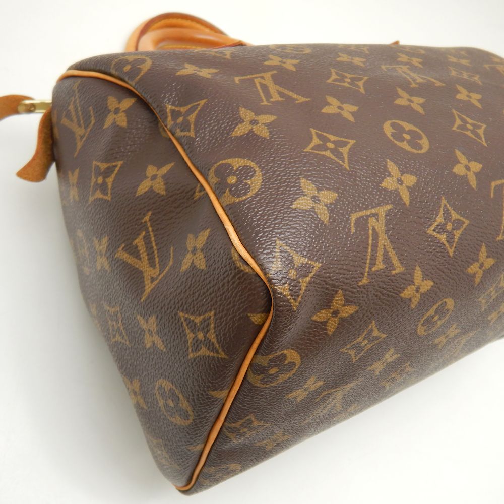 Louis Vuitton Monogram Speedy 25 Handbag Brown