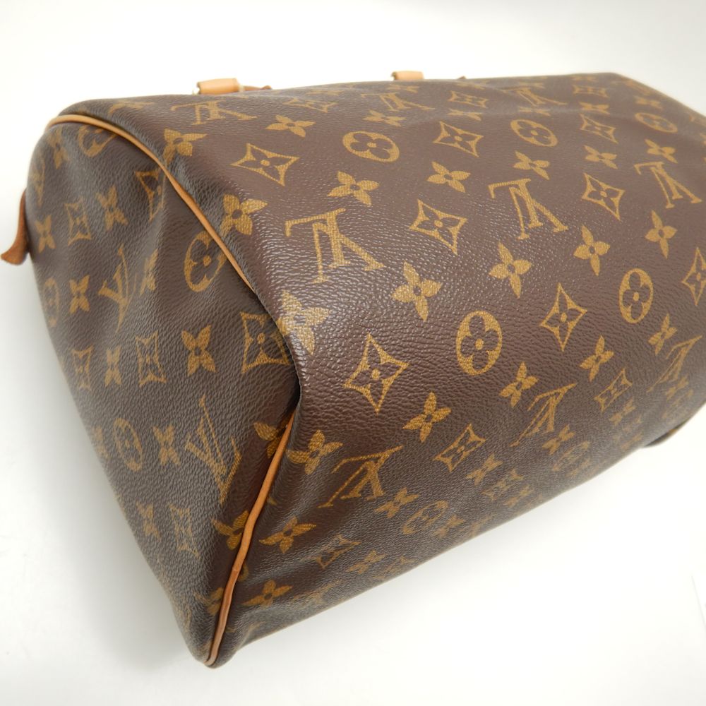 Louis Vuitton Monogram  Speedy 30 Handbag Brown