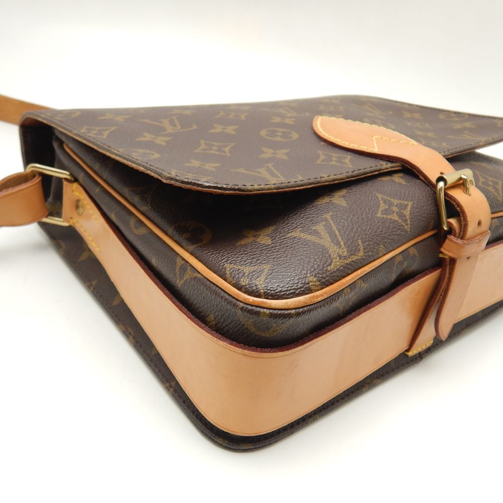 Louis Vuitton Monogram Cartesier Crossbody Shoulder Bag Brown