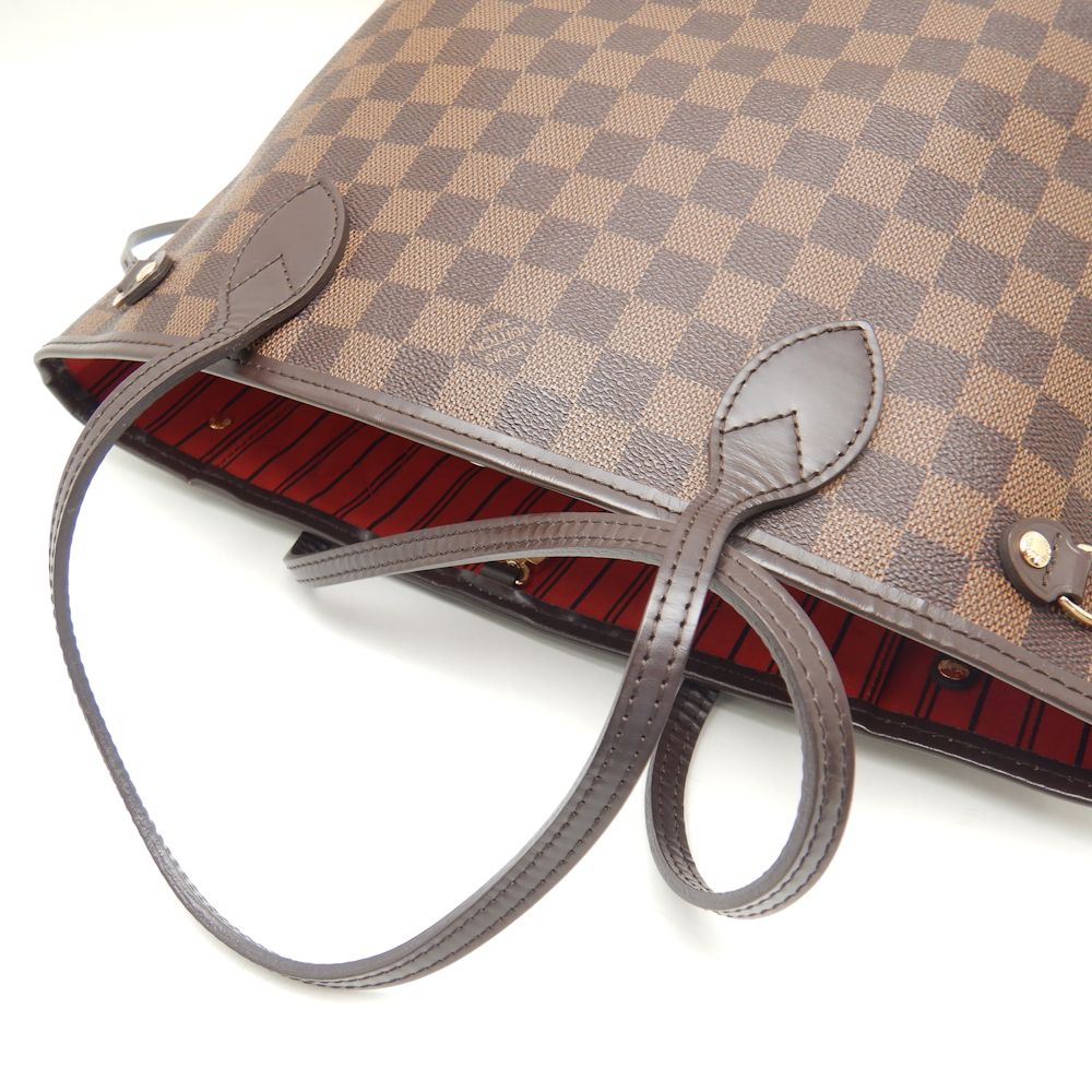 Louis Vuitton Damier Neverfull PM Tote Bag Brown