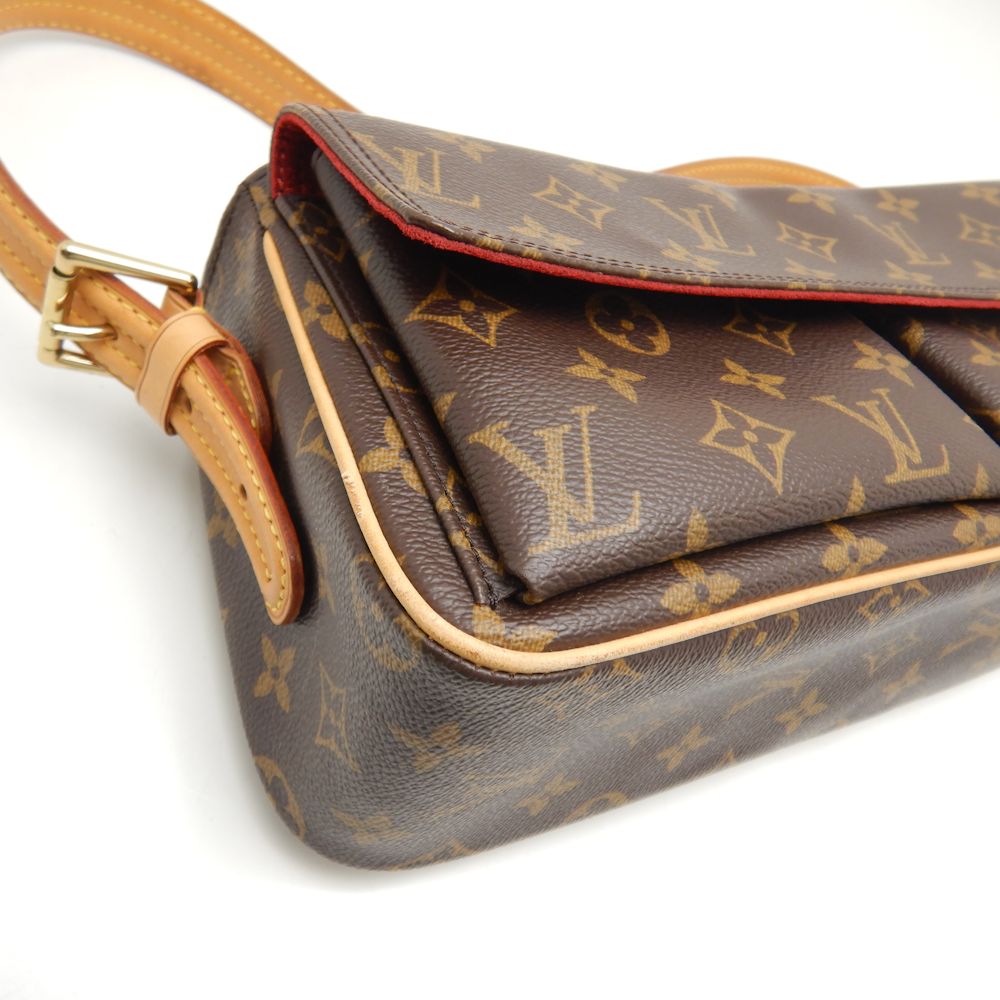 Louis Vuitton Monogram Viva Cite MM Shoulder Bag Brown
