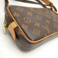 Louis Vuitton Monogram Marly Bandouliere Crossbody Shoulder Bag Brown