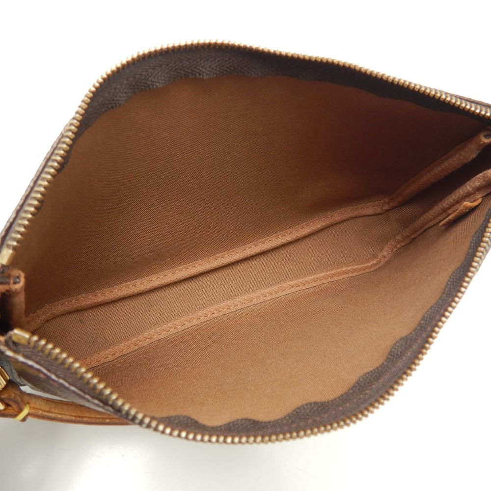 Louis Vuitton Monogram  Accessory Pouch Handbag Brown