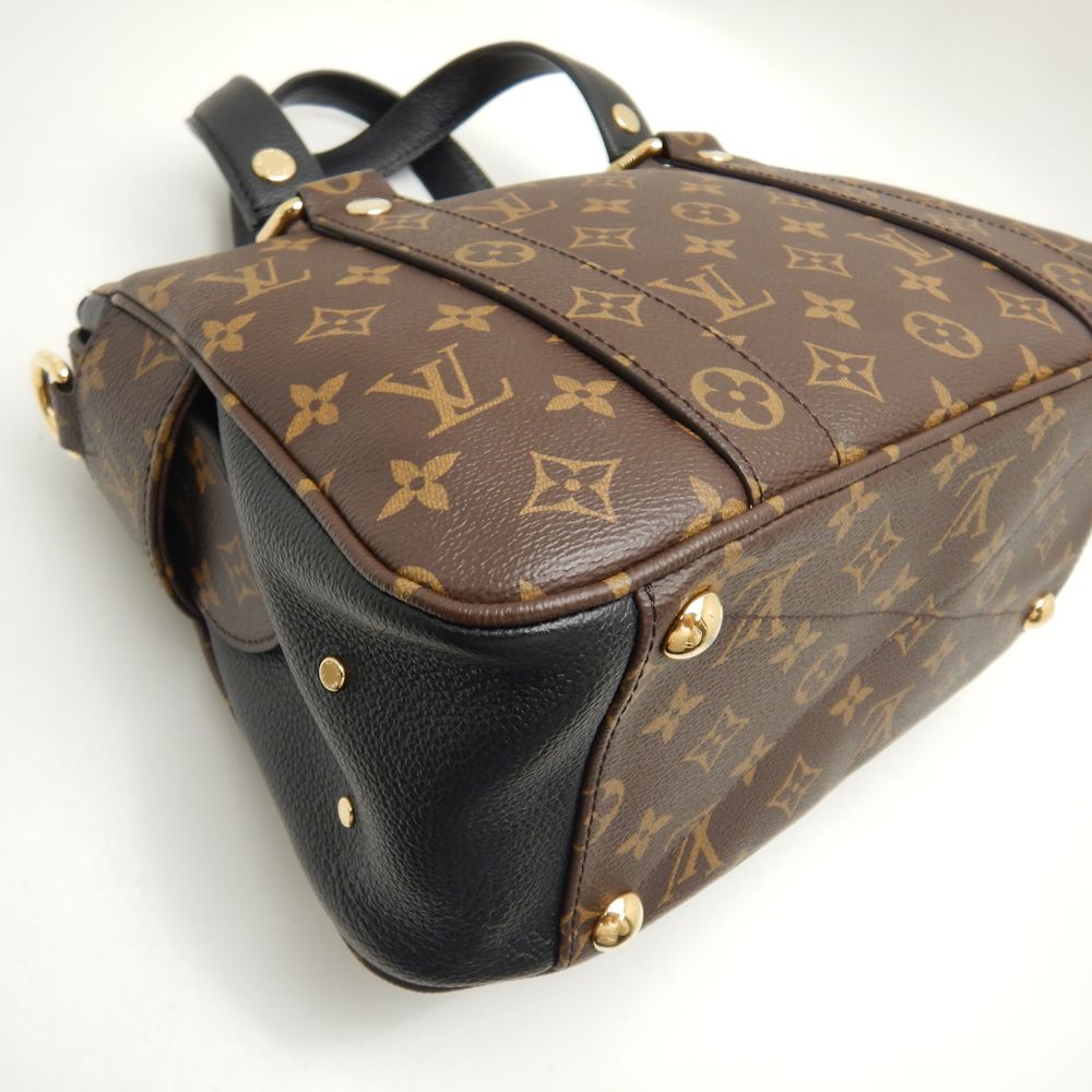 Louis Vuitton Monogram Manhattan Handbag Brown Noir