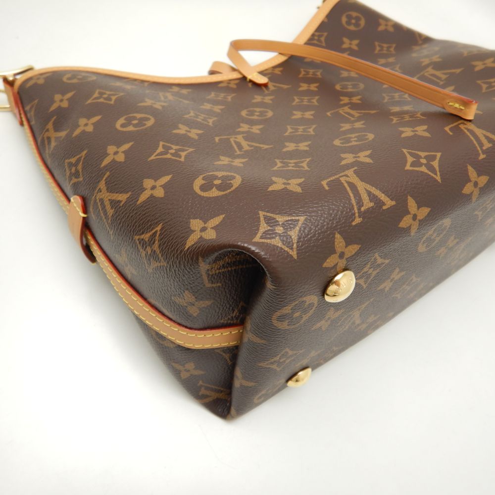 Louis Vuitton Monogram Carryall NM PM Shoulder Bag Brown