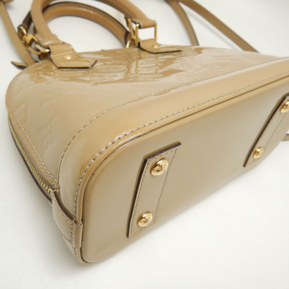 Louis Vuitton Vernis Alma BB Handbag 2WAY Dune