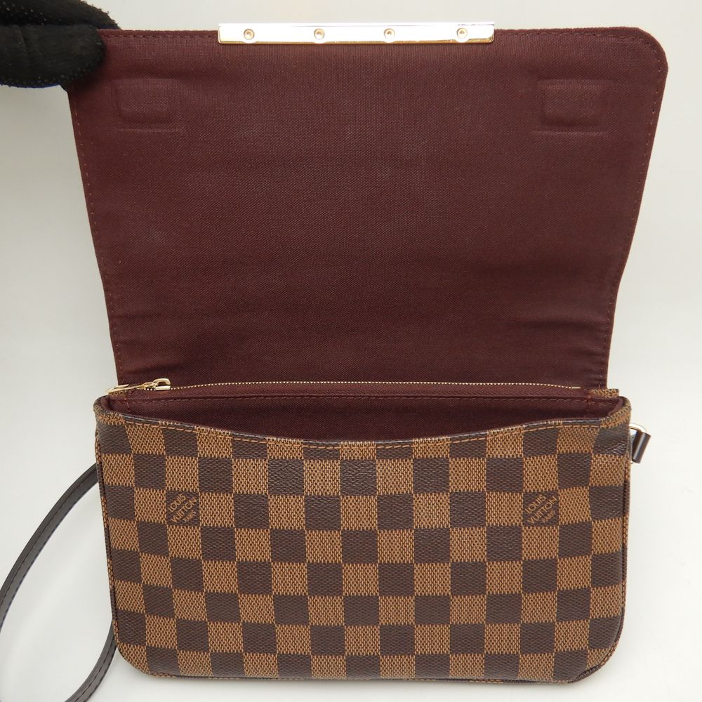 Louis Vuitton Damier Hoxton PM Shoulder Bag Brown