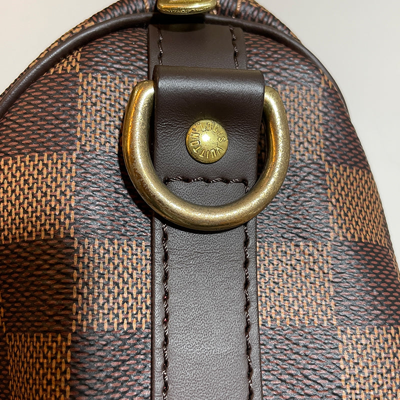 Louis Vuitton Speedy Bandouliere 25 Damier Boston Bag Brown