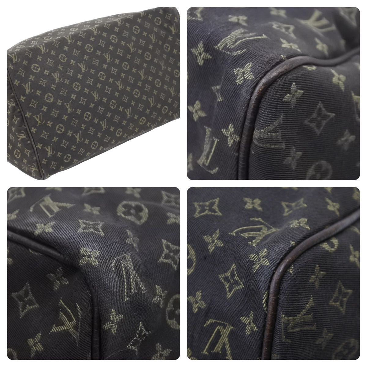 Louis Vuitton Handbag Monogram Minilan Speedy 30 Canvas Ebene Brown