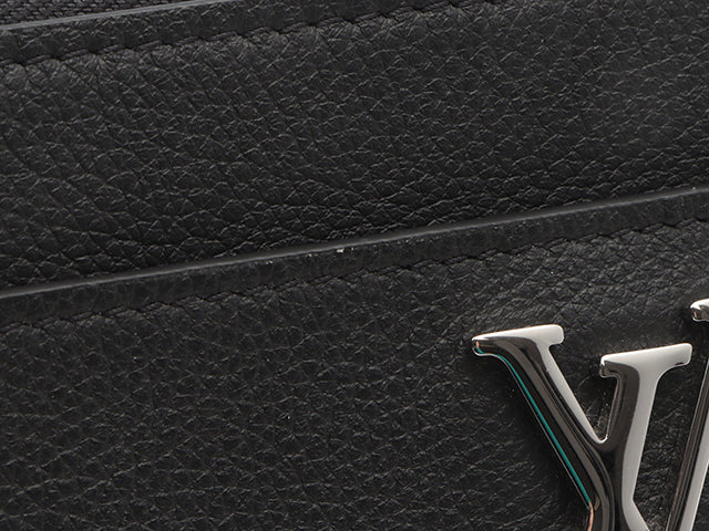 Louis Vuitton Zippy Lock Me Taurillon Noir Black Long Wallet