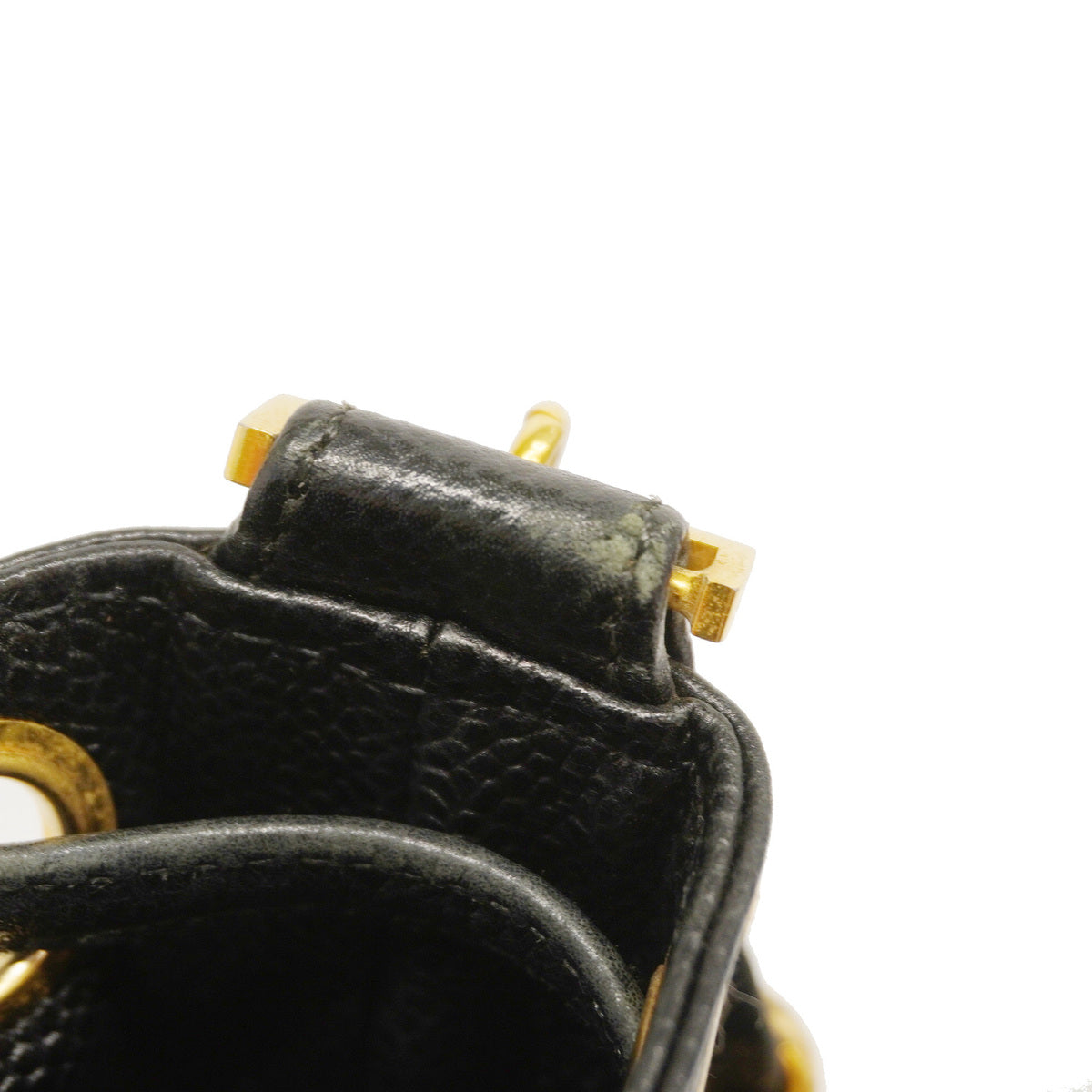 Chanel Shoulder Bag Triple Coco Chain Caviar Skin Black
