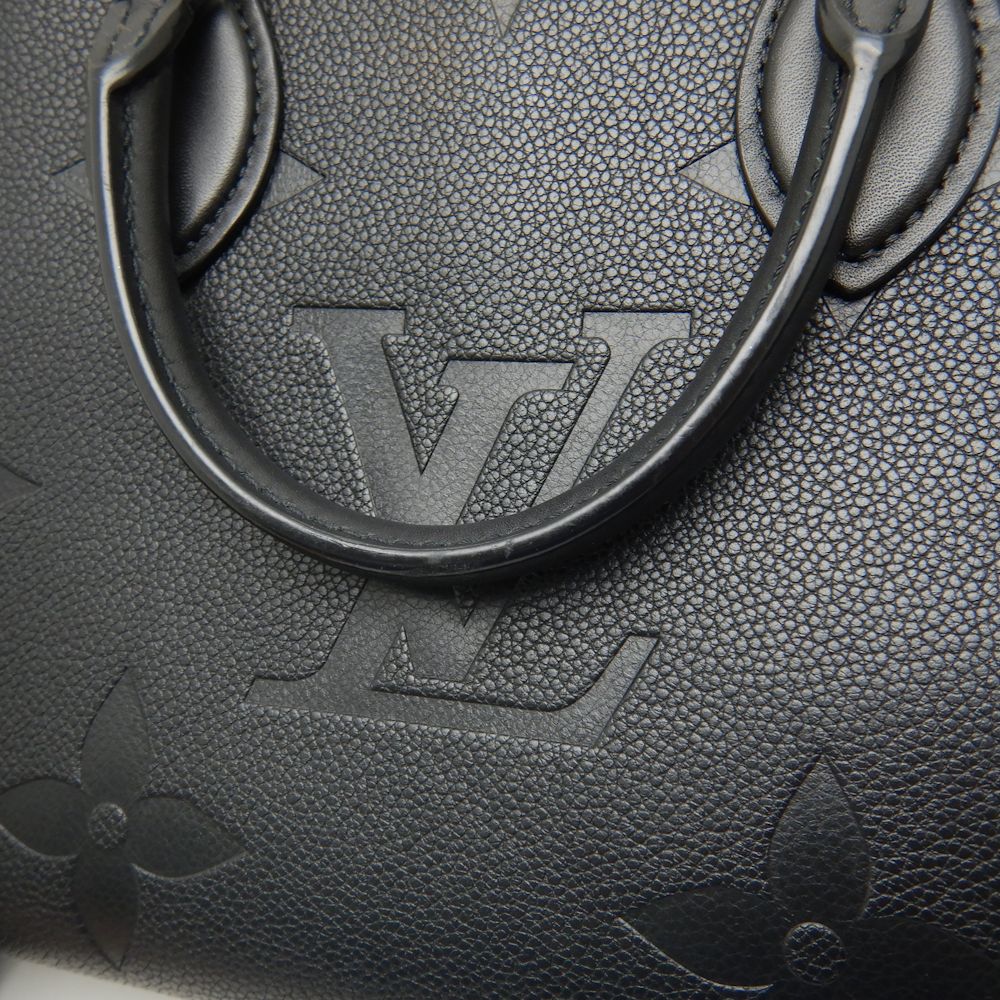 Louis Vuitton On The Go PM Tote Bag Monogram Emplant Noir