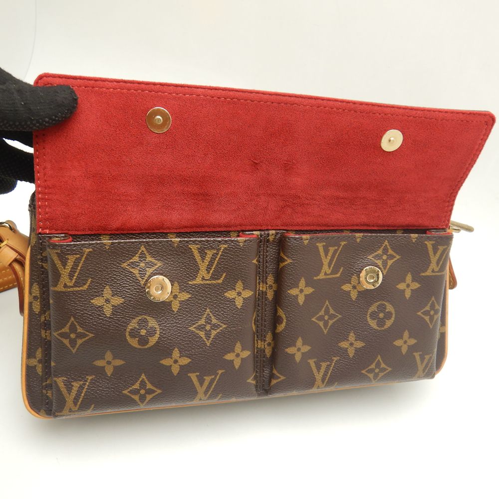 Louis Vuitton Monogram Viva Cite MM Shoulder Bag Brown