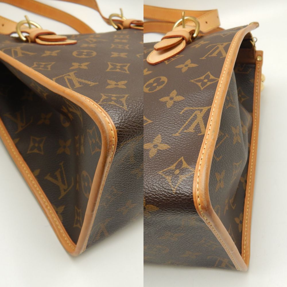 Louis Vuitton Monogram Popincourt Shoulder Bag Brown
