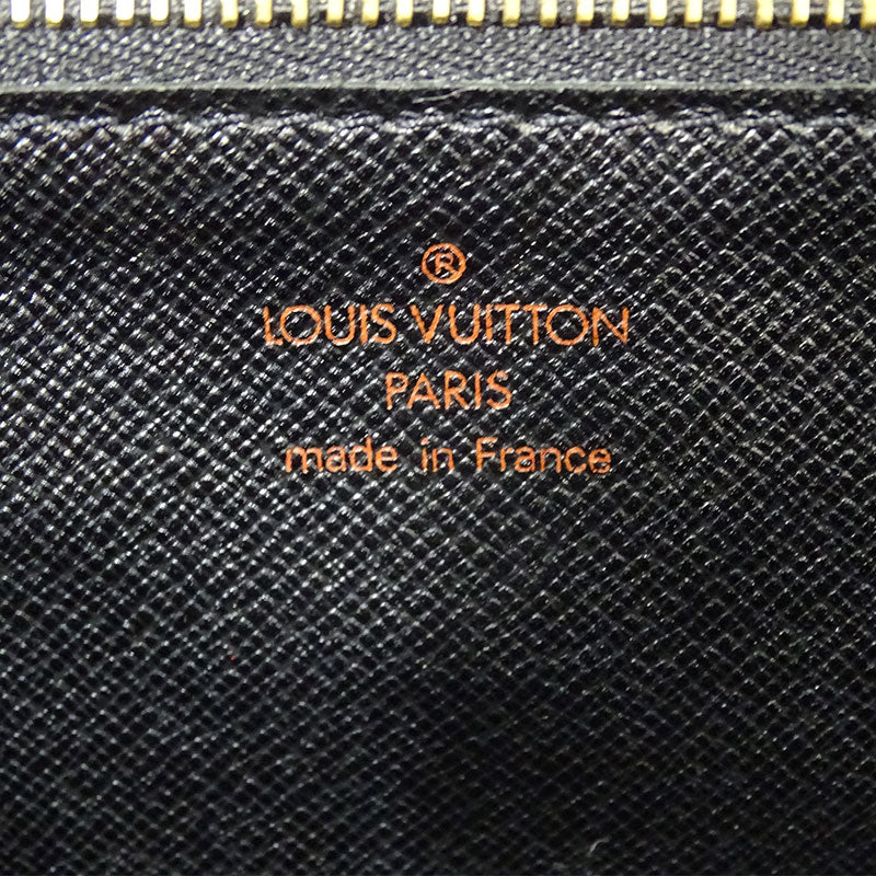 Louis Vuitton Epi Shoulder Bag Monceau Noir Black