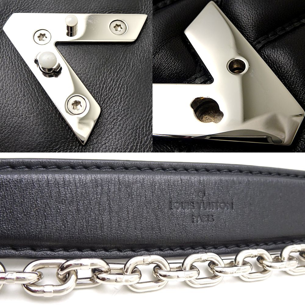 Louis Vuitton Quilted Twist Shoulder Bag Black