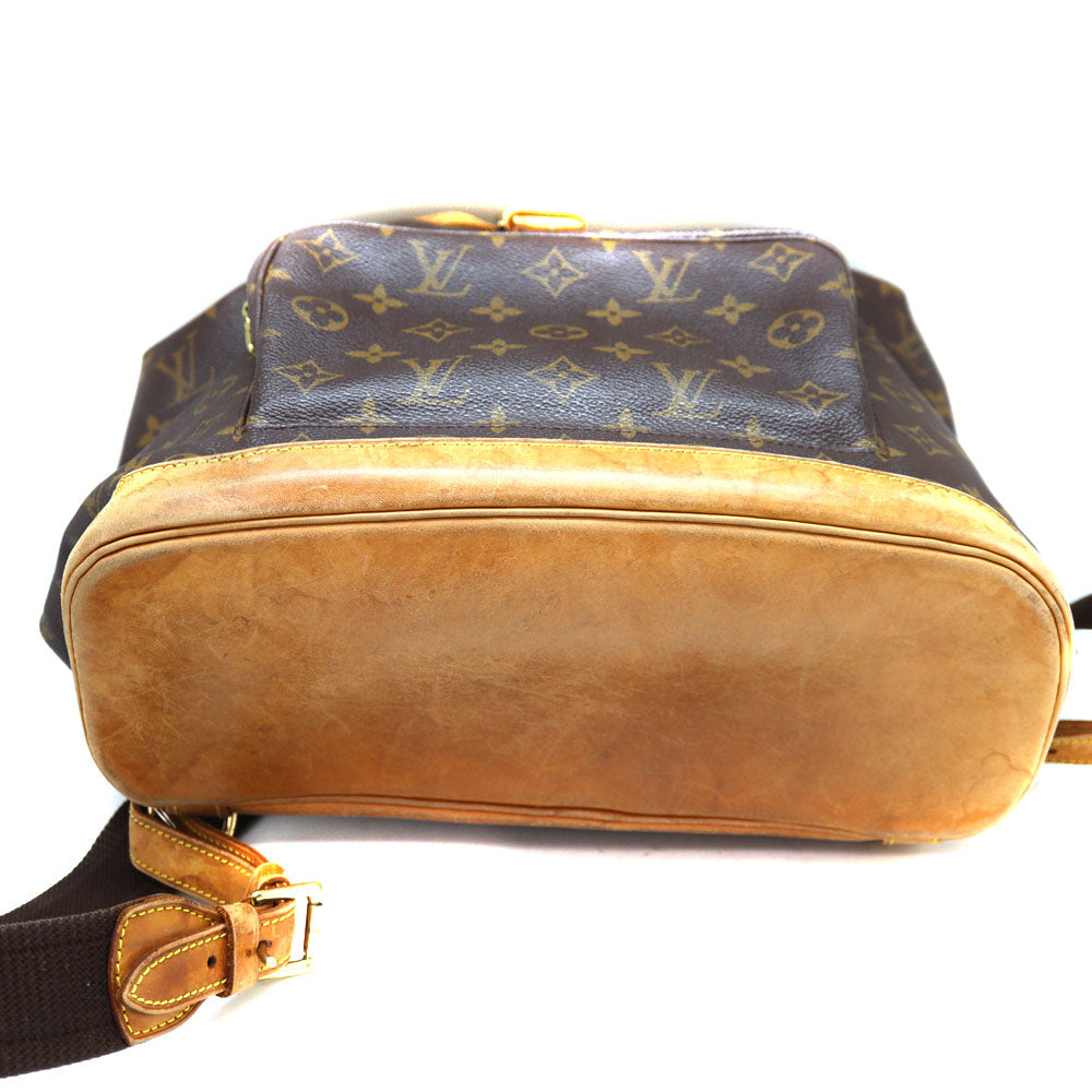 Louis Vuitton Montsouris GM Backpack Bag Monogram Canvas Brown
