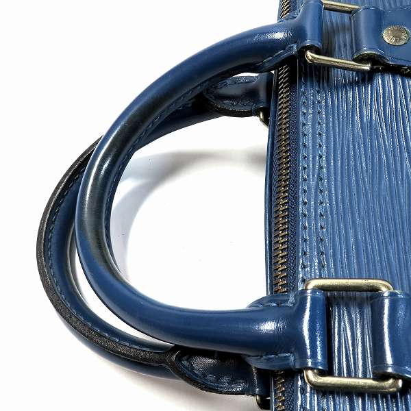 Louis Vuitton Epi Speedy 25 Bag Handbag Epi Leather Toledo Blue
