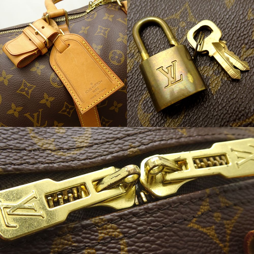 Louis Vuitton Monogram Keepall Bandouliere 45  2Way Bag Brown