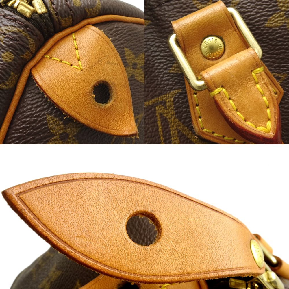 Louis Vuitton Monogram Speedy 25 Handbag Brown