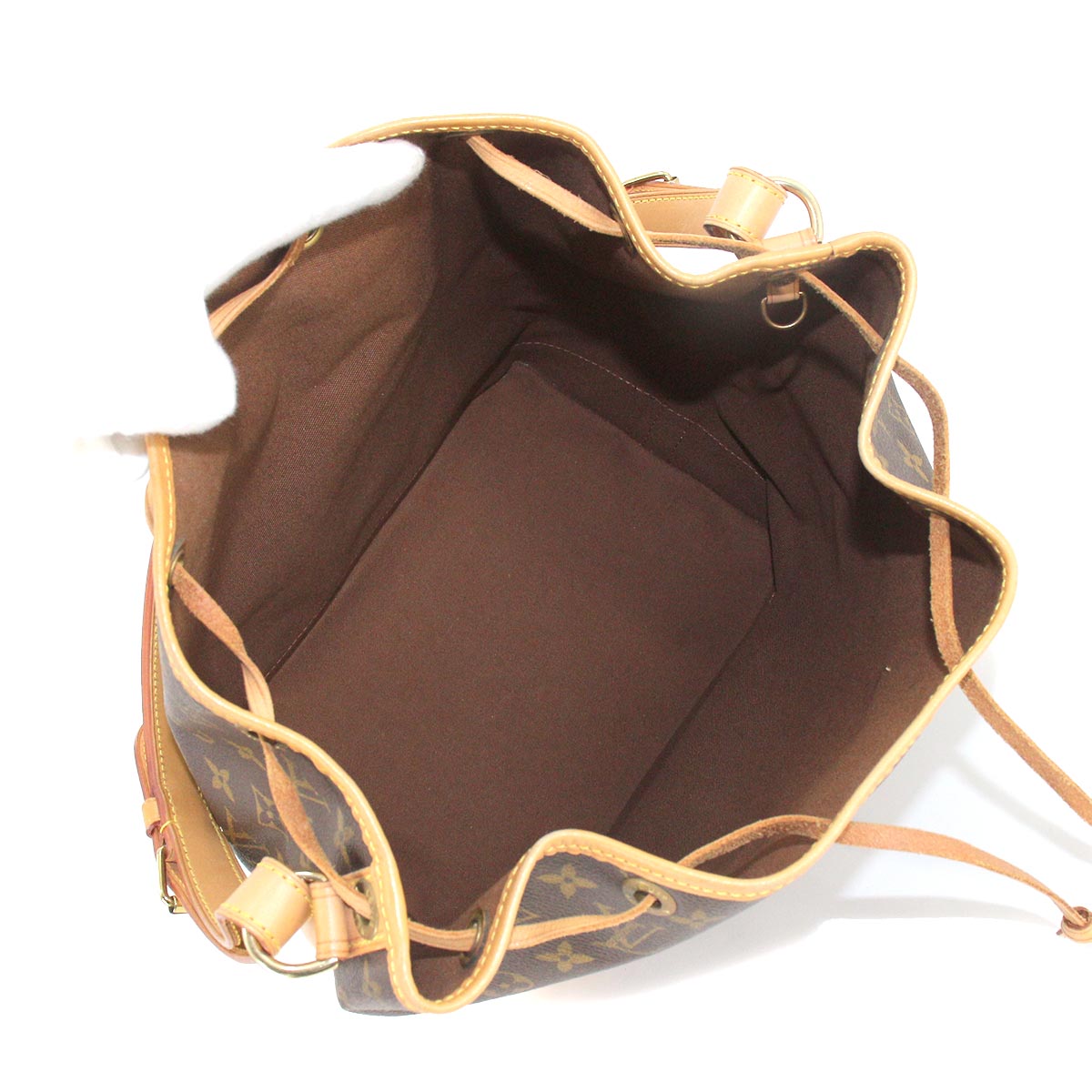 Louis Vuitton Monogram Noe Shoulder Bag Brown Gold Hardware