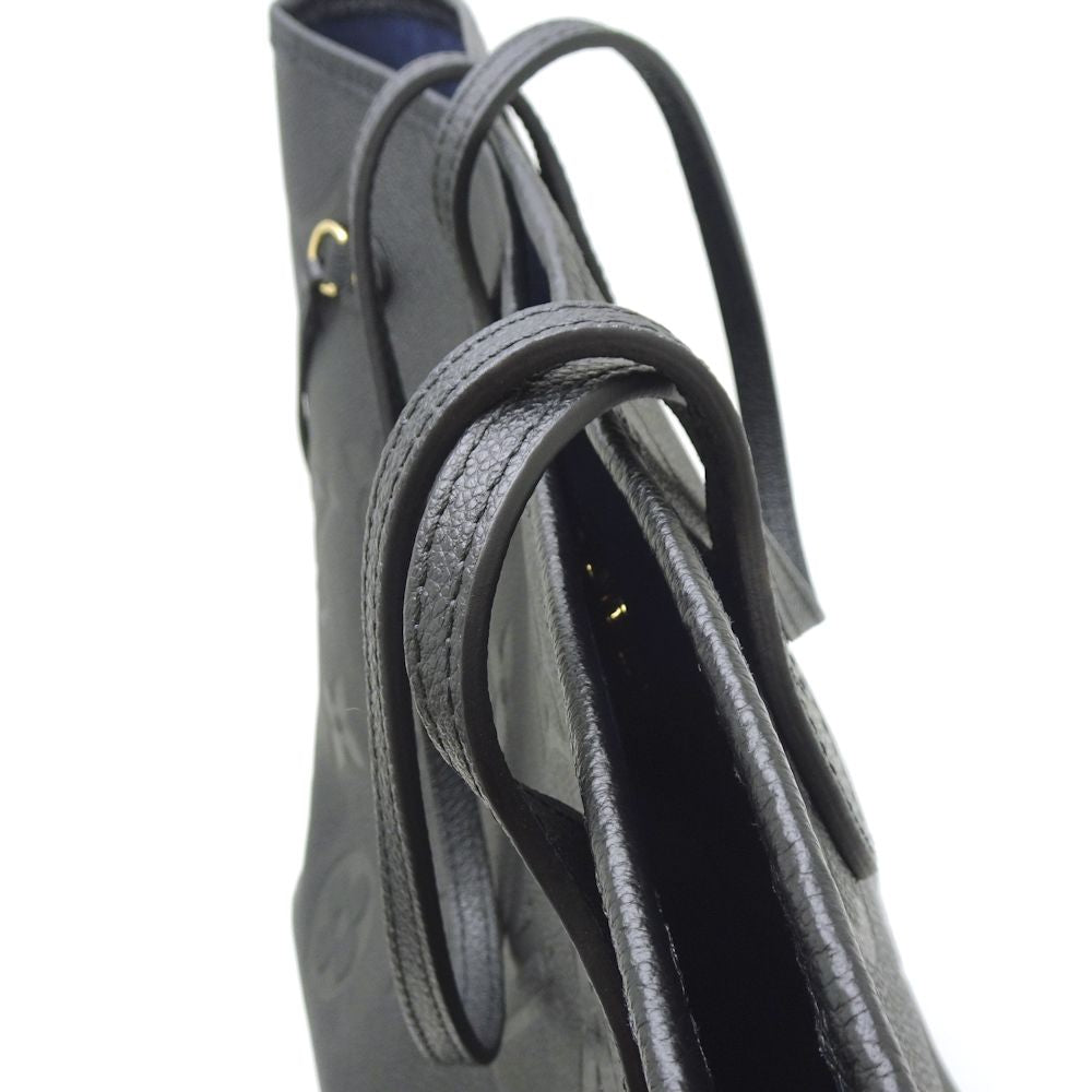 Louis Vuitton Neverfull MM Tote Bag Monogram Implant Noir